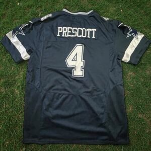 Dak Prescott #4 Dallas Cowboys Nike Navy Blue Football Jersey Men’s Size 56 3XL